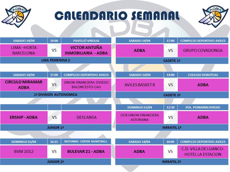 Horarios 14-04-2018